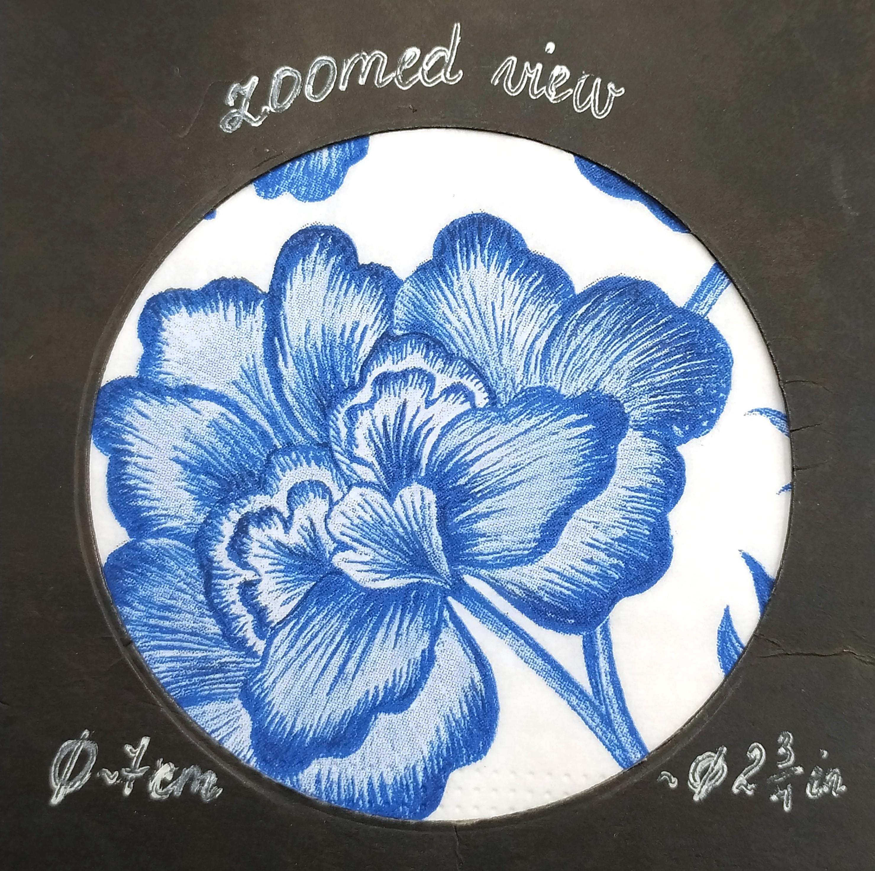 Tovaglioli Di Carta Floreali Blu Toile: Decorazioni Per Feste, Matrimoni E Docce - Italia