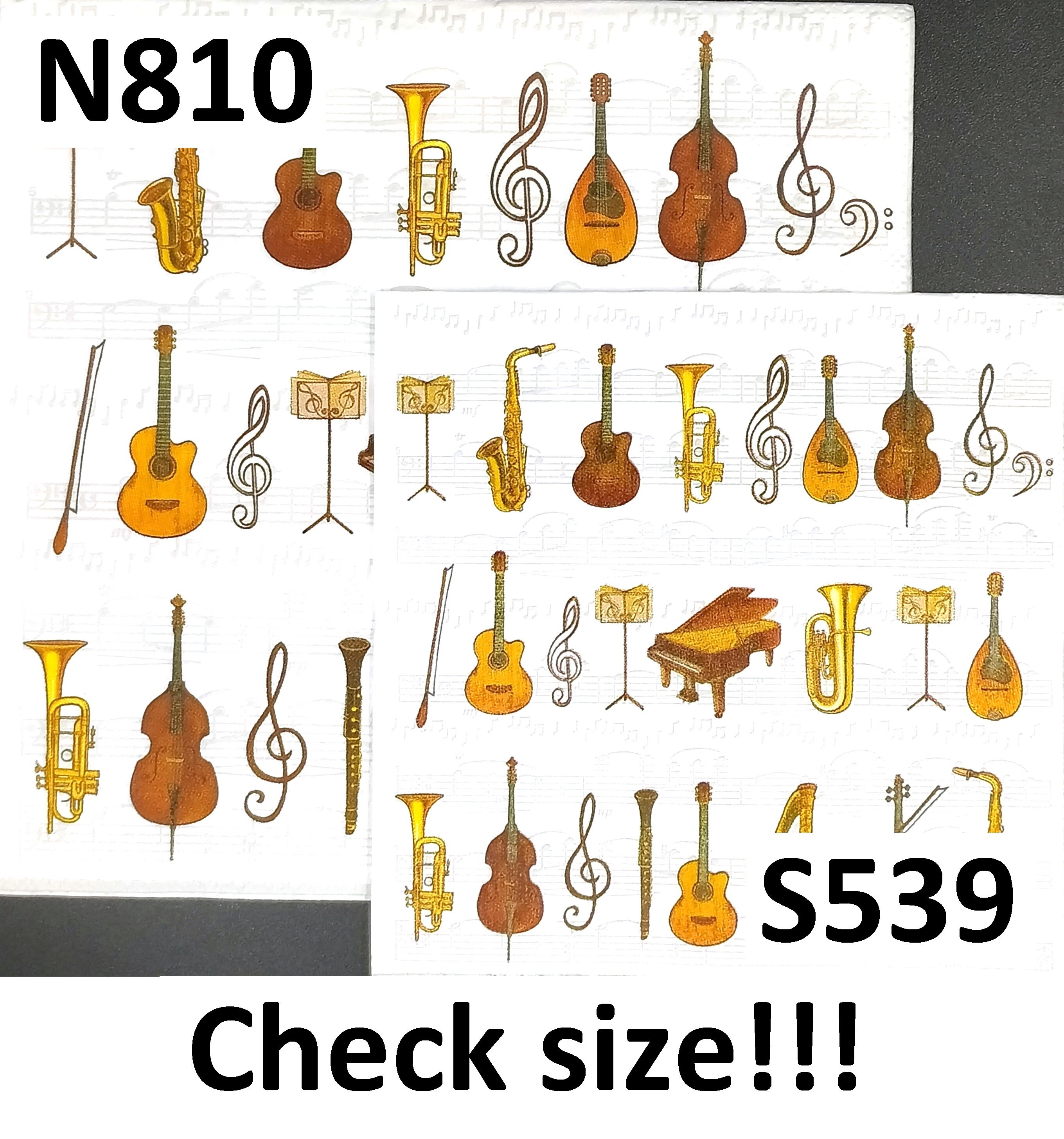 S539# 3 Pieces of SMALL Single Paper Napkins for Decoupage, Craft ...