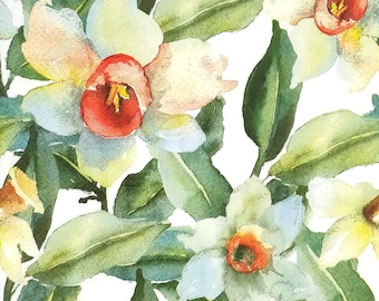Q816# 3 Pieces Of Single Paper Napkins for Decoupage, Craft Tissue, Green Cattleya Orchids Exotic Flowers Pattern