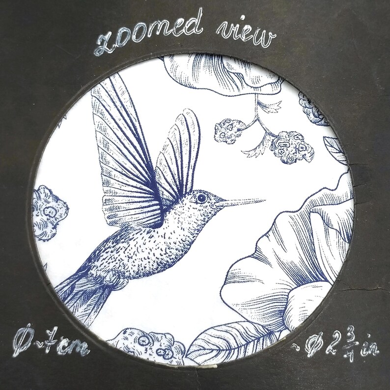 U023 3 Pieces of Single Paper Napkins for Decoupage, Craft Tissue, Blue