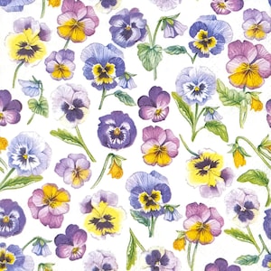 S647# 3 pezzi di PICCOLI tovaglioli di carta singoli per decoupage formato cocktail, tessuto artigianale, motivo fiori viola viola viola su bianco
