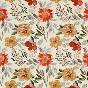 R716 # 3 Stück Papierservietten für Decoupage, Bastelgewebe, Mix aus Gelb Orange Roten Blumen Muster Auf Beige