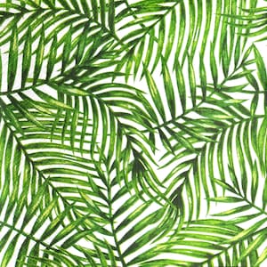N751 # 3 Stück einzelne Papierservietten für Decoupage, Bastelgewebe, Dschungel Tropische Grüne Palmenblätter Muster