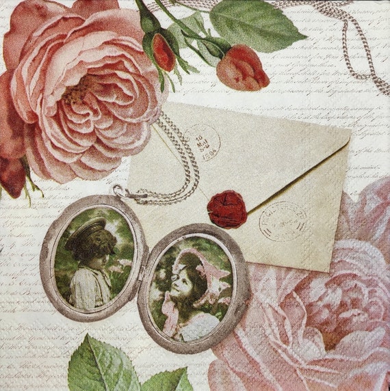 Tissue Crafting x 2 Serviette Vintage Angel Paper Napkins for Decoupage