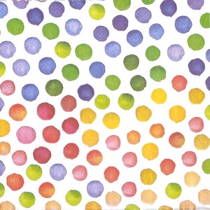 Q256 # 3 Stück einzelne Papierservietten für Decoupage, Bastelgewebe, Regenbogen Punkte Und Streifen Muster Auf Weißem Hintergrund