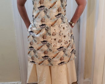 Reversible Apron with Pocket