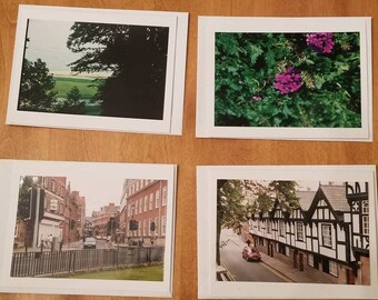 4 Photo Note Cards with Envelopes