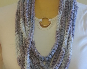 Crochet Infinity Rope Scarves