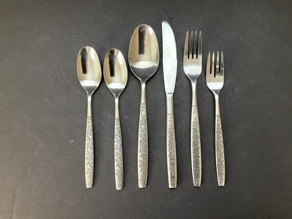 thumbnail image 2 of Dansk ROMANCE Stainless Steel Flatware By Intl Designs Torun Japan – Glossy, CHOICE Pieces (Used) 2 of 5