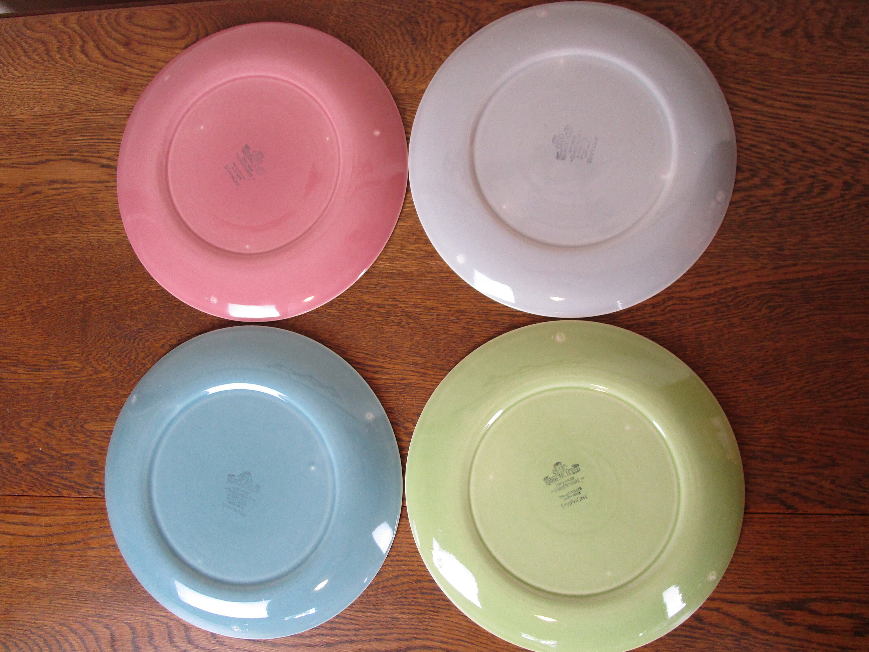 Vintage Harmony House Symphony Pastel Dinnerware 20 Pc Set Etsy