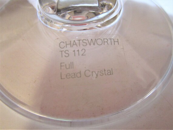 Vintage Mikasa Chatsworth Full Lead Crystal Wine Glasses - Set of