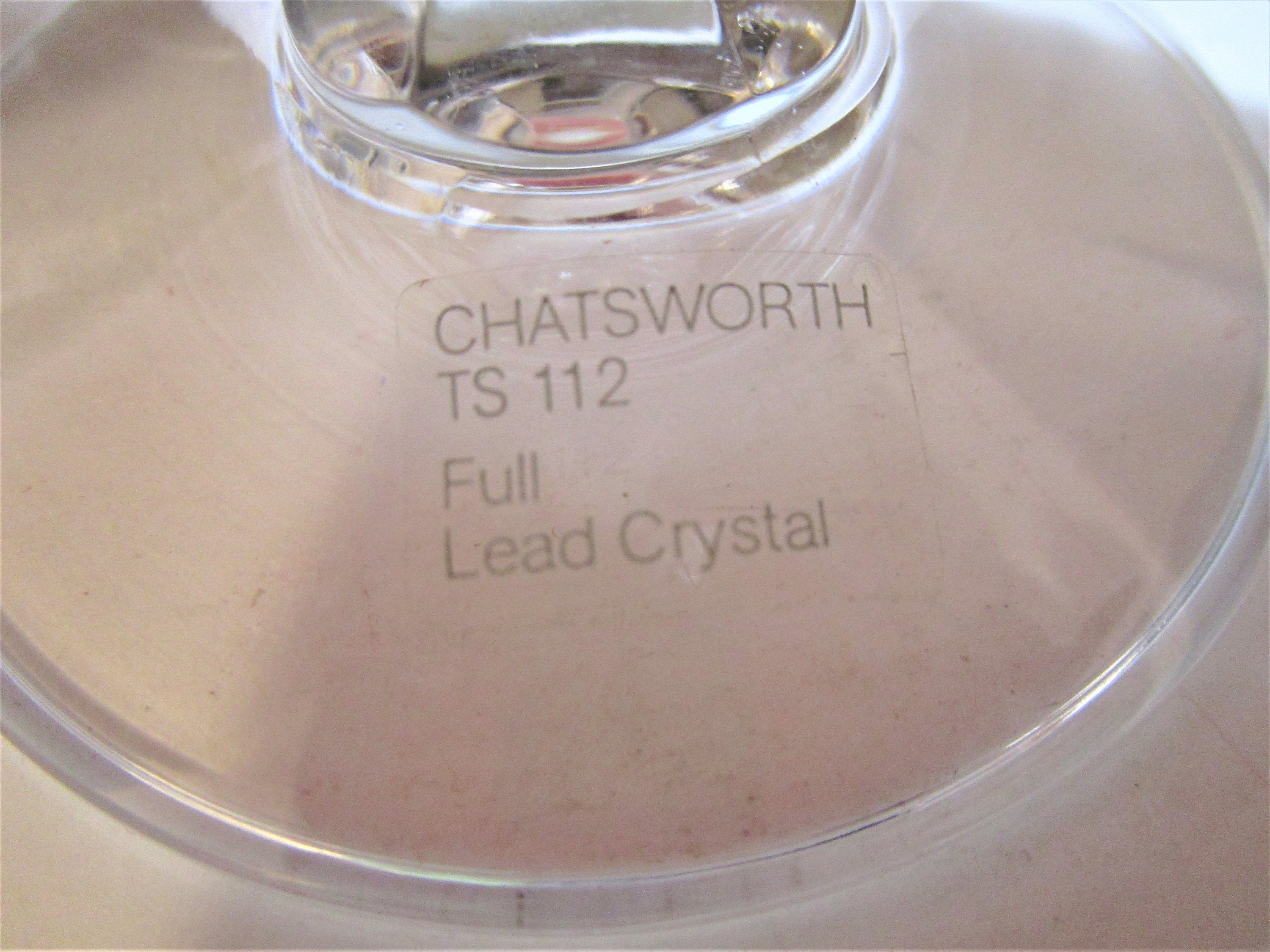 Vintage Mikasa Chatsworth Full Lead Crystal Wine Glasses - Set of