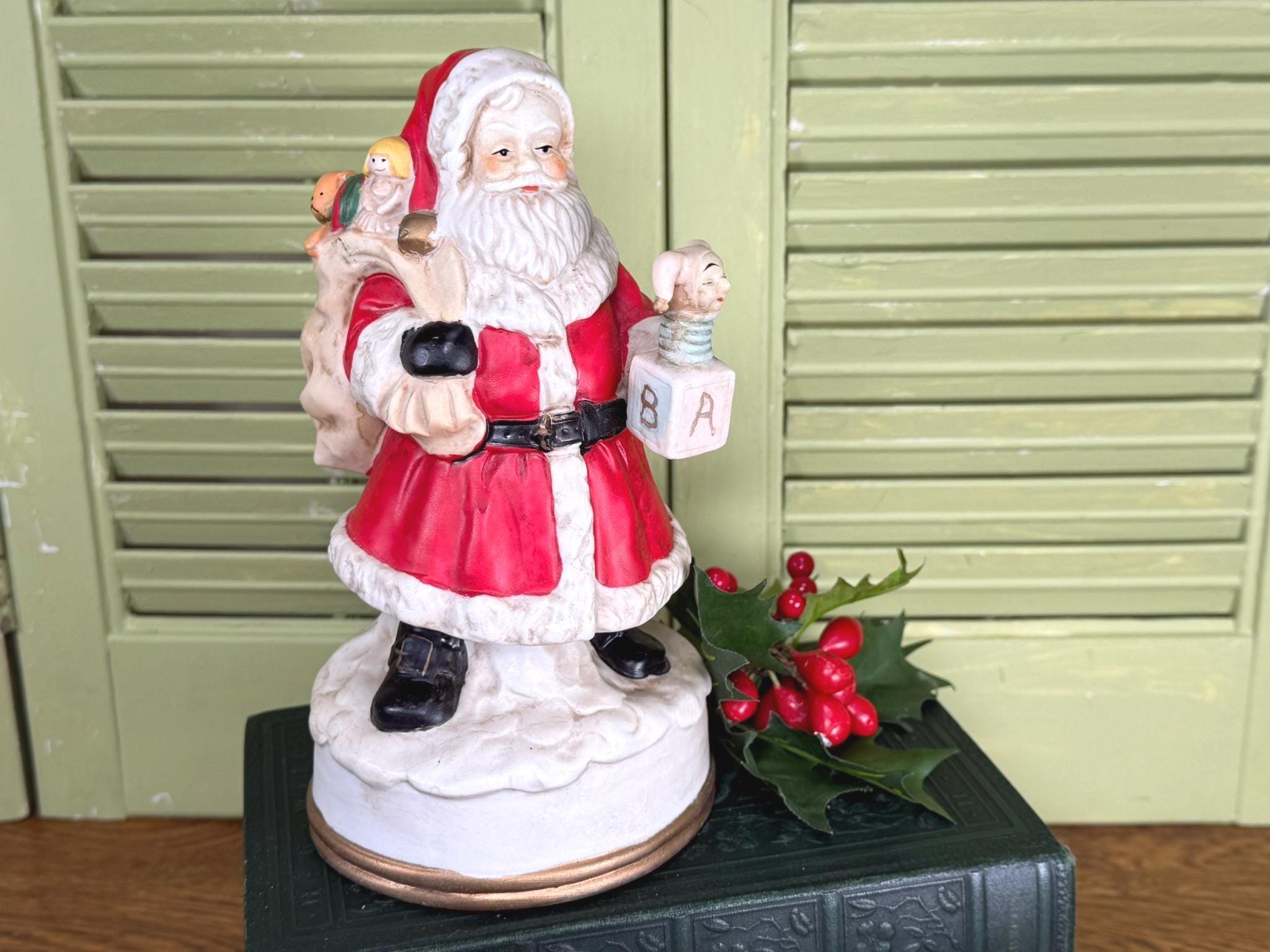 1990 Porcelain Santa - Etsy
