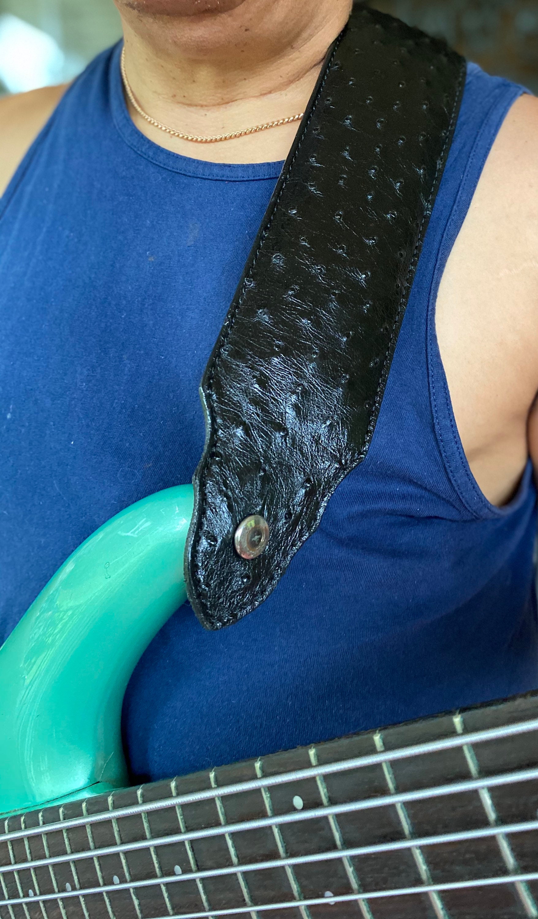 Beautiful New Genuine Full Quill Ostrich Guitar Bass Strap Etsy