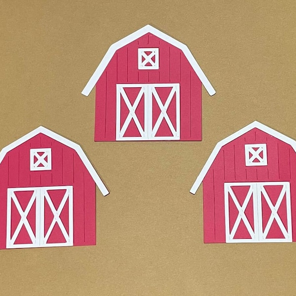 Barn Die Cut Set of 3