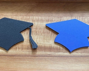 Graduation Caps Set of 20, Graduation Die Cuts, Graduation Cap Cutouts, Paper Die Cuts, Graduation Hat Die Cuts