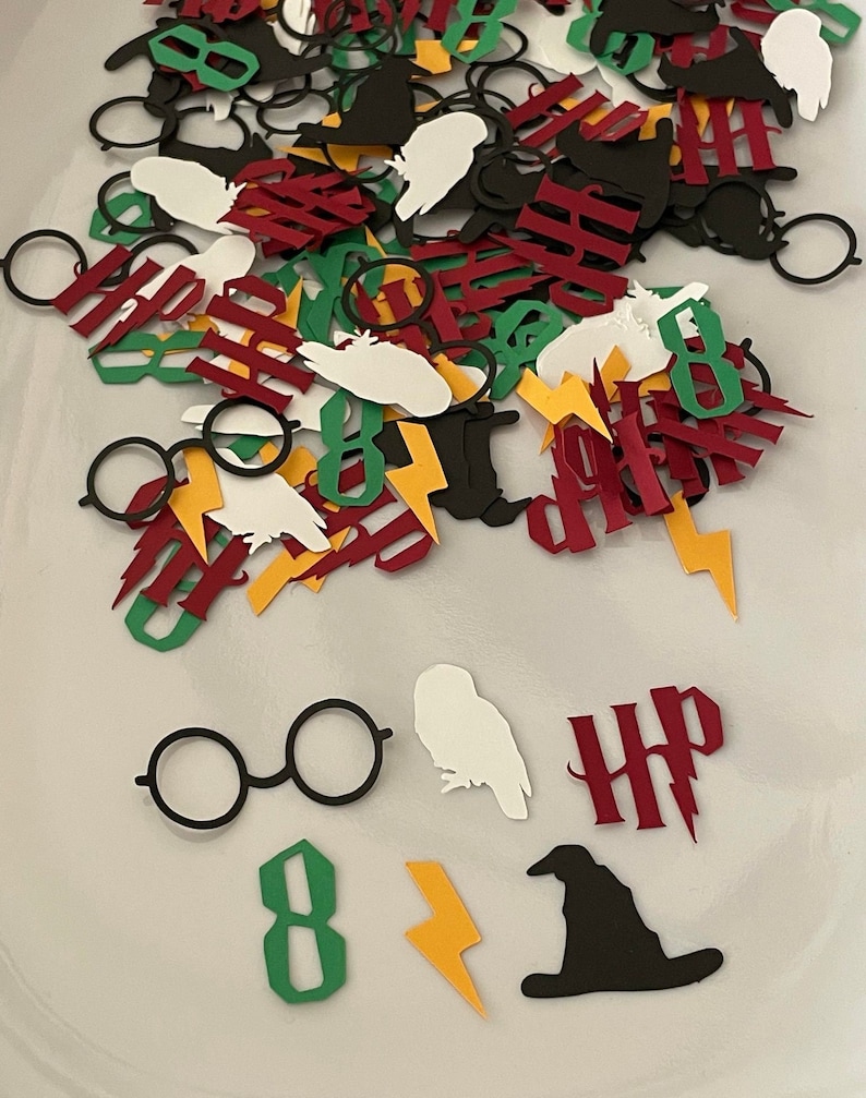 150 Piece Wizard Table Confetti, Wizard Party Decor, Wizard Birthday Decor, Potter Birthday Confetti, Potter Party Confetti image 1