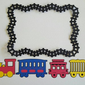 Train with Railroad Track Die Cut Set