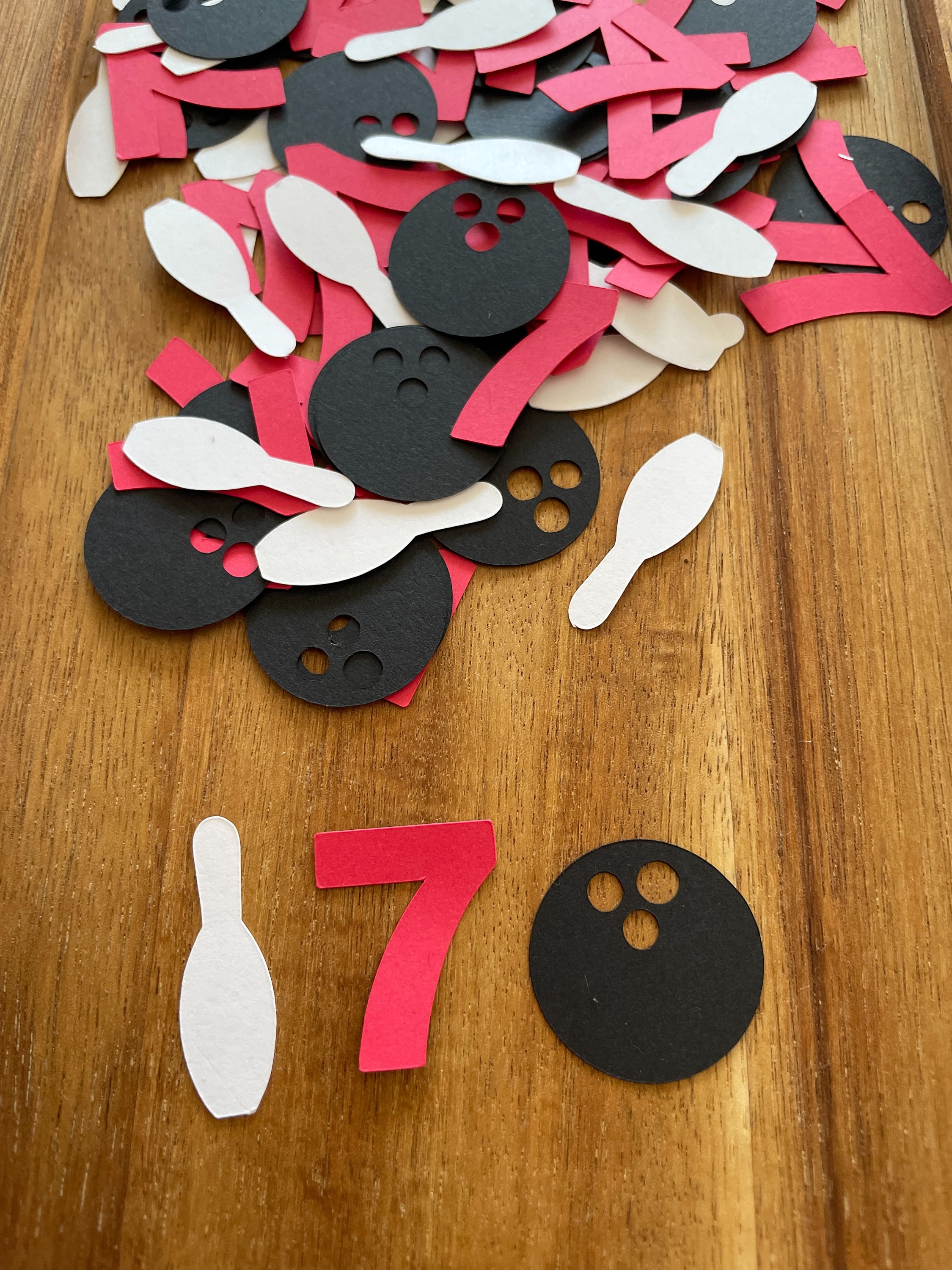 150 Piece Bowling Confetti Bowling Birthday Bowling Ball Confetti Bowling Pin Confetti Bowling Party Decor