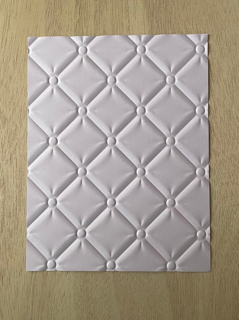 Set of 5 Embossed Tufted Design Cards, Card Making, Embossed Cards ...