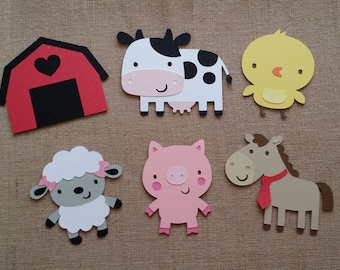 Farm Die Cut set of 6
