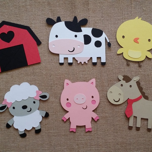 Farm Die Cut set of 6