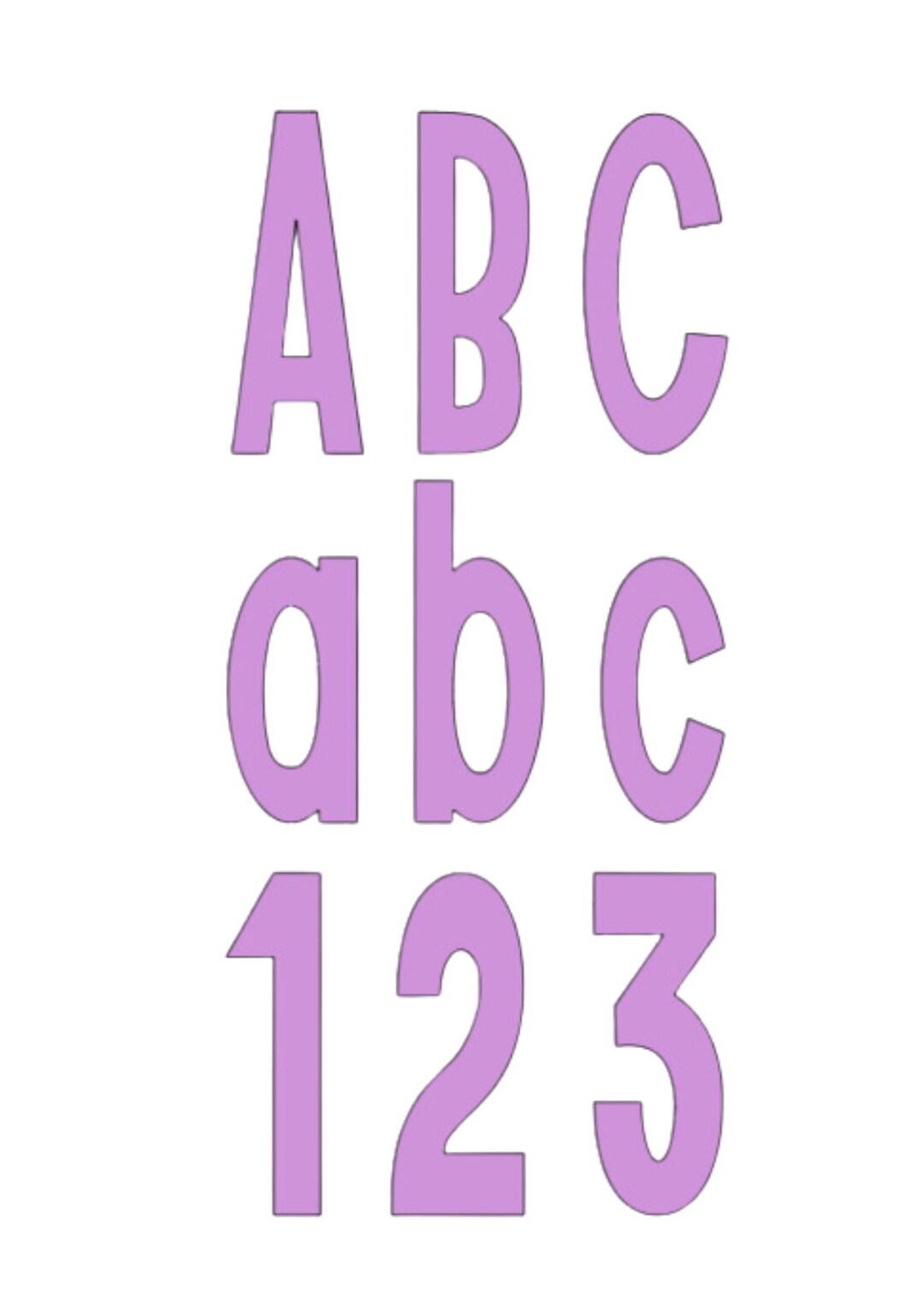 Letter and Number Die Cuts Bulletin Board Die Cuts Etsy