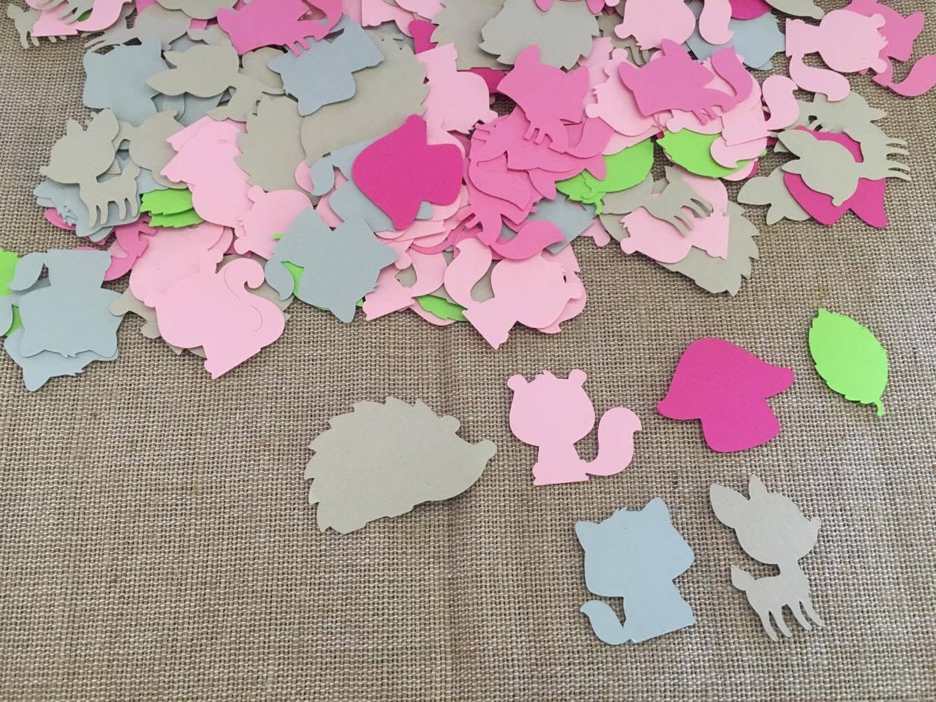 200 Piece Woodland Confetti Woodland Girl Theme Confetti Woodland Animal Confetti Woodland Birthday Woodland Baby Shower