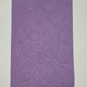 Set of 5 Embossed Butterflies Design Cards, Card Making, Embossed Cards, Embossed Paper, 3D Embossing Card, Card Topper, Scrapbooking