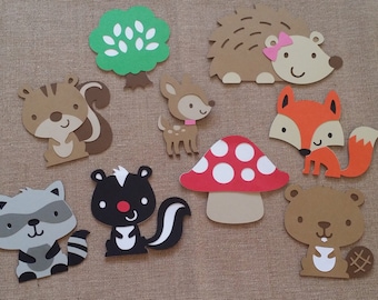 Woodland Creature Die Cut 9 piece set