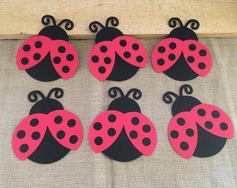 Juego de 6 troqueles de mariquita