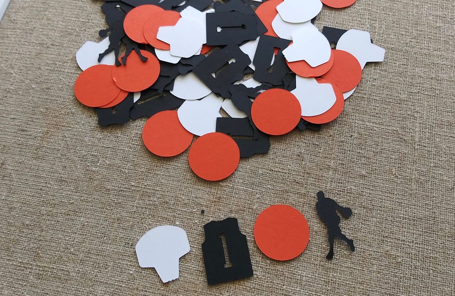 100 Piece Basketball Confetti Basketball Party Basketball Baby Shower Confetti Sports Party Confetti Sports Confetti