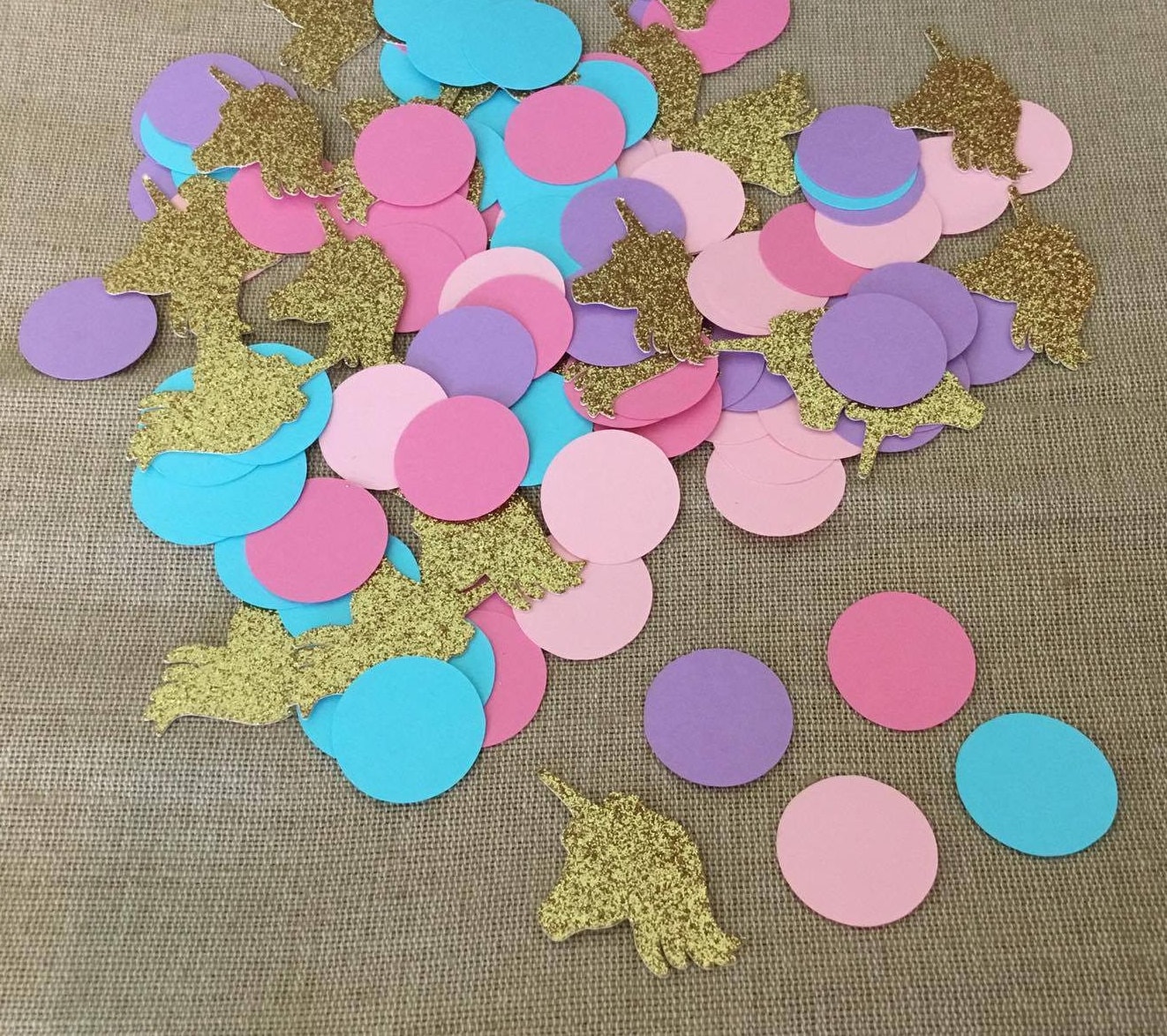125 Piece Unicorn Confetti Unicorn Birthday Confetti Unicorn Birthday Unicorn Party Decor Gold Glitter Unicorn Girls Birthday