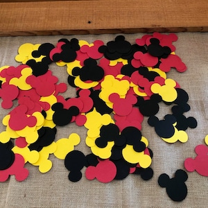 150 Piece Mickey Mouse Confetti. Mickey Mouse Party Confetti, Mickey Mouse Birthday, Mickey Mouse Theme Party