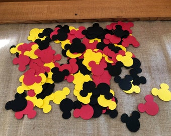 150 Piece Mickey Mouse Confetti. Mickey Mouse Party Confetti, Mickey Mouse Birthday, Mickey Mouse Theme Party