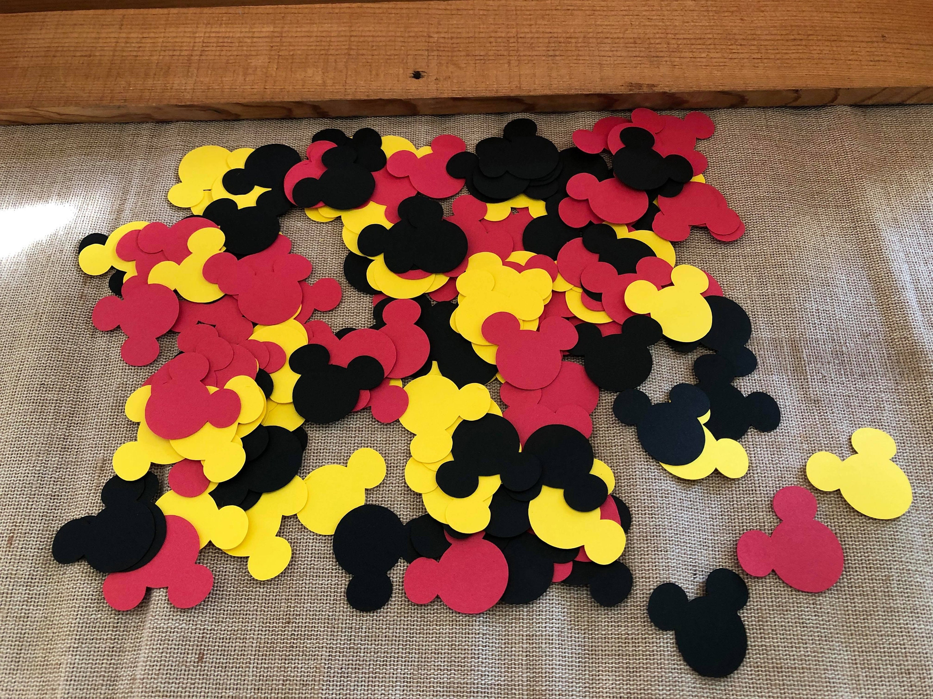 150 Piece Mickey Mouse Confetti Mickey Mouse Party Confetti Mickey Mouse Birthday Mickey Mouse Theme Party