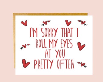 Funny Valentines Day Card, Valentines Card, Funny Love Card, Greeting Card, Card for Him, Funny Card, Love Card, Valentine Card