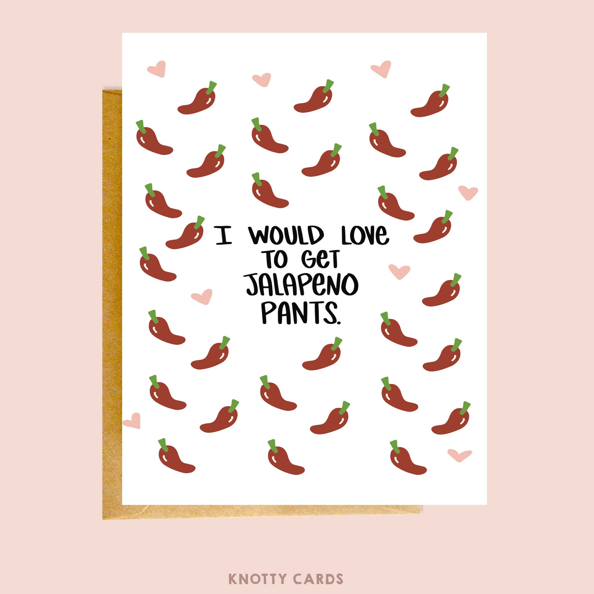 Jalapeno Pants, Funny Valentines Card, Card for Husband, Funny Love C…