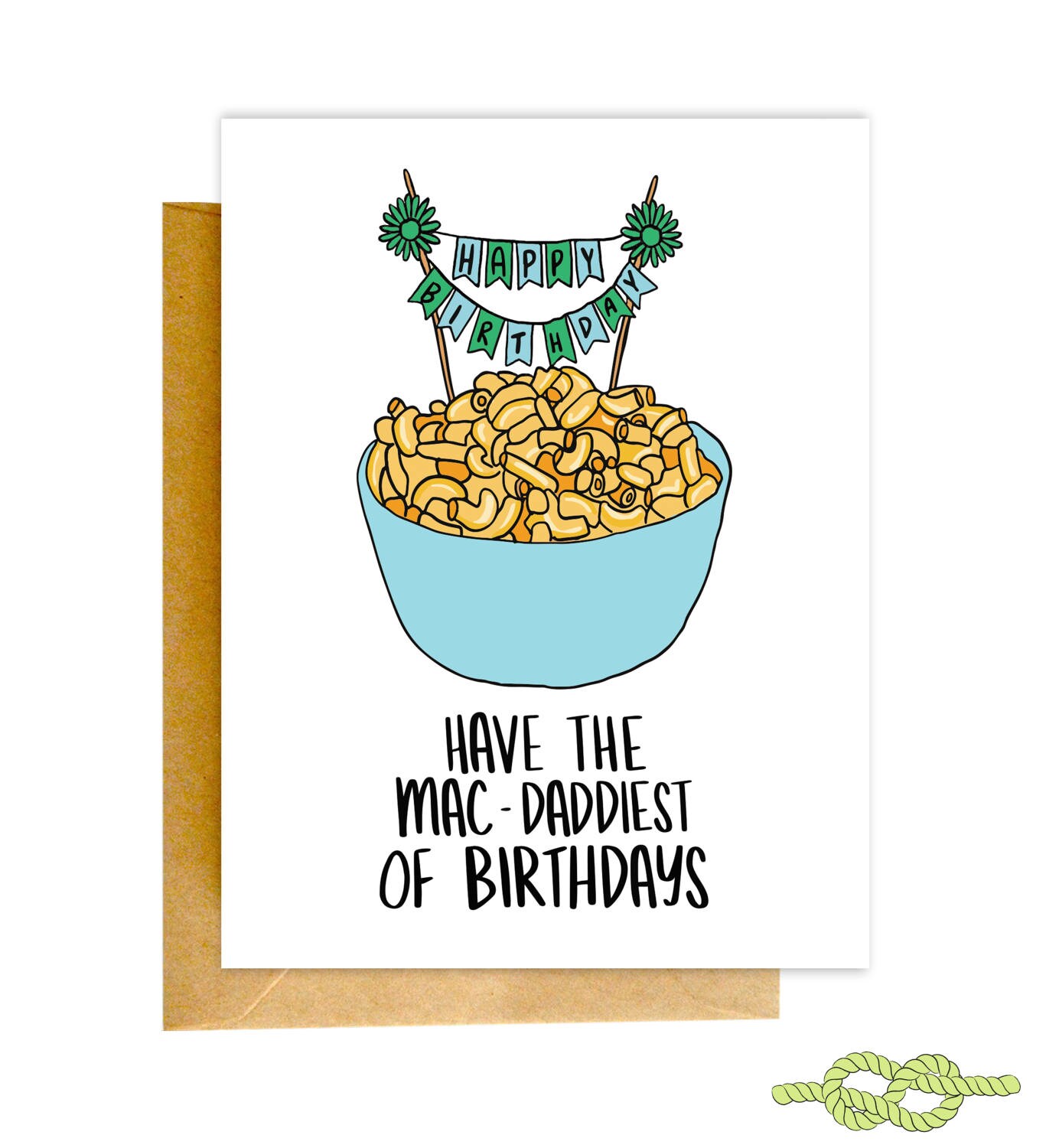 Funny Birthday Card Funny Macaroni Card Birthday Card Mac | Etsy
