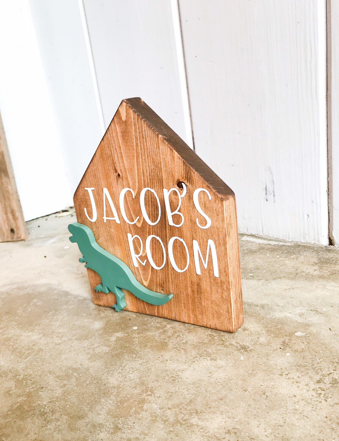 Custom TRex Sign TRex Name Sign Boy's Room Decor Etsy