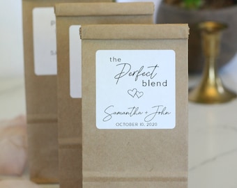 Coffee Wedding Favors | Bridal Shower Coffee Favor | Coffee Bag Favors | Personalized Favors