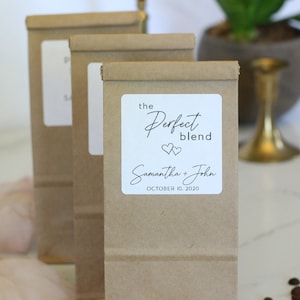 Coffee Wedding Favors | Bridal Shower Coffee Favor | Coffee Bag Favors | Personalized Favors