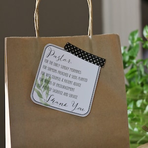 Pastor Appreciation Gift Tags ~ Thank You Cards ~ Printable