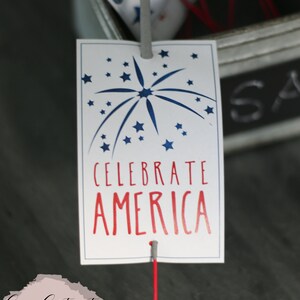 Patriotic Printable - Sparkler Tags - Instant Download - 4th of July ...