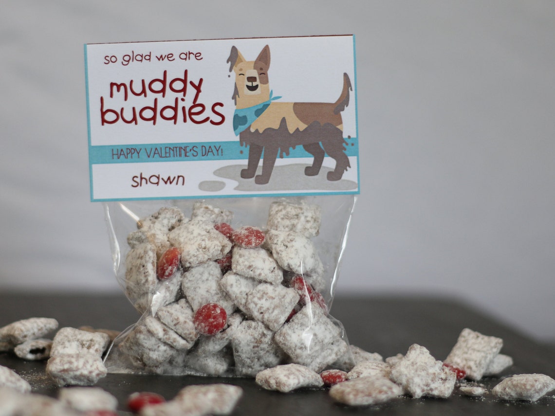 Valentine Printable so Glad We Are MUDDY BUDDIES - Etsy