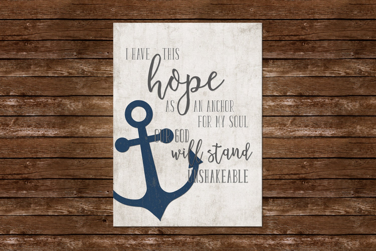 I Have This HOPE as an ANCHOR for My Soul Printable Wall Art - Etsy