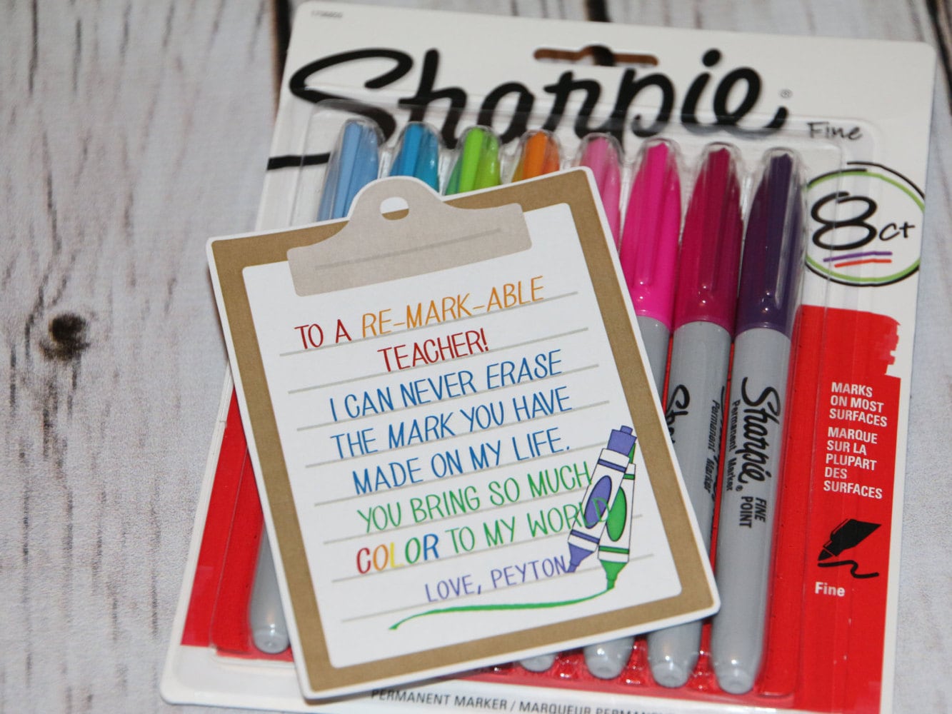 Teacher Thank You Gift Personalized to a Re-mark-able Teacher