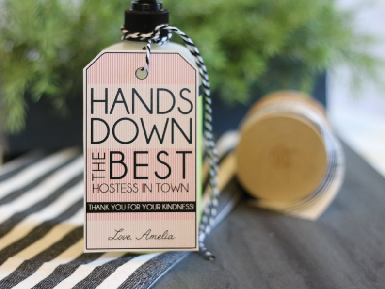 Hostess Thank You Gift HANDS DOWN Best HOSTESS Around Etsy