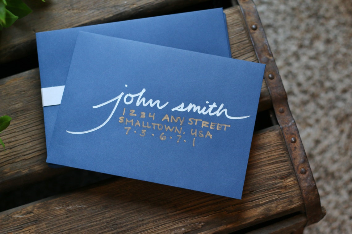 NAVY A7 Envelopes Invitation Envelope Size 5 1/4 X 7 Etsy