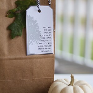 Pastor Appreciation Gift Tags ~ Thank You Cards ~ Printable